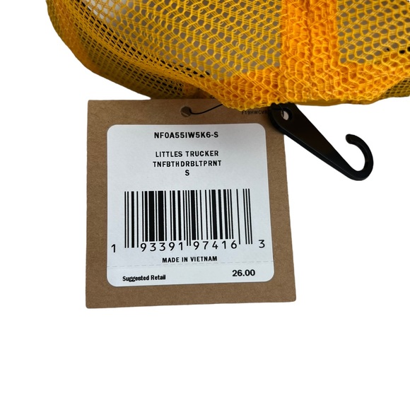 NWT North Face Lightning Bolt Littles Trucker Hat size S (2T/3T) - Picture 3 of 8
